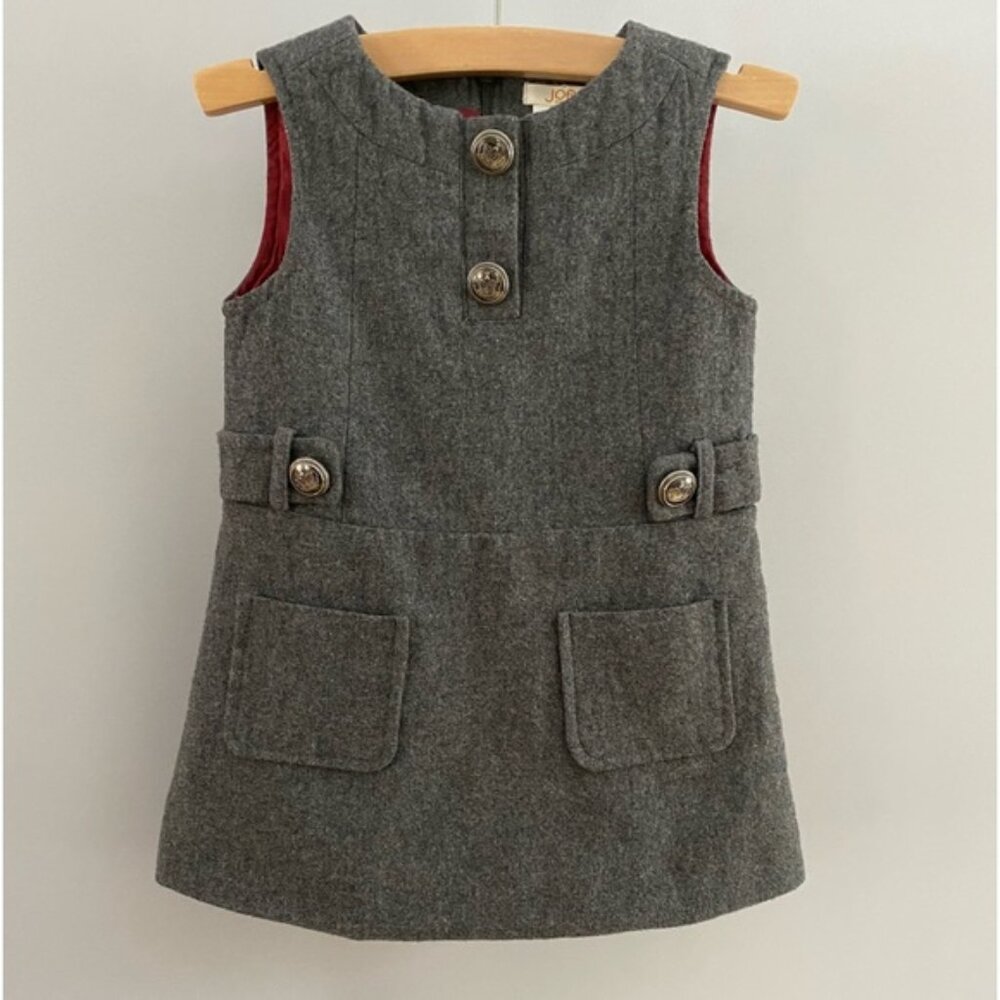 Joe Fresh Wool Blend Lined Crown Buttons Dress Size 2